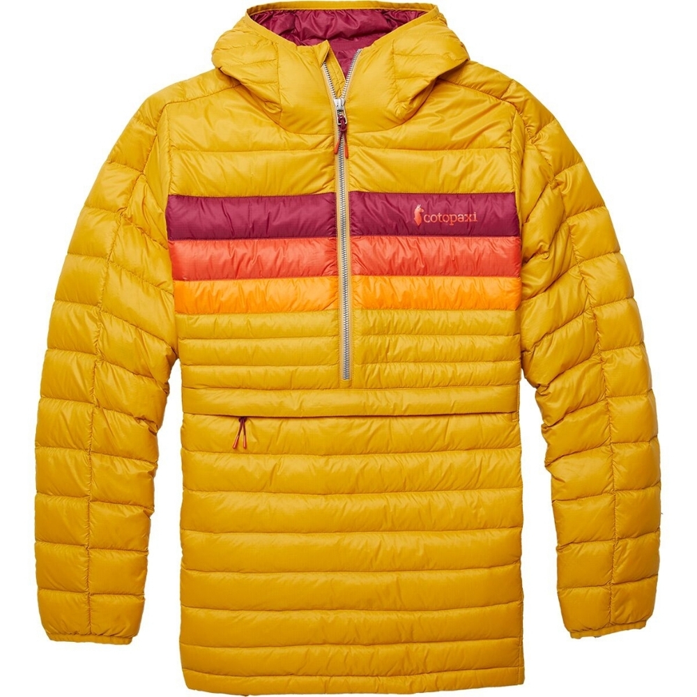 Cotopaxi Fuego Puffer Quarter Zip Pull Over Jacket Coat With Hood